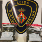 Les bosses amb cabdells de marihuana intervingudes a un home que circulava en patinet elèctric a Lleida.
