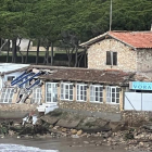 Imatge del restaurant després de l'esfondrament.