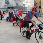 Els dos esportistes recorreran 1.200 quilòmetres fins a Santiago de Compostela.