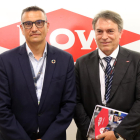 El director del complex industrial de DOW Tarragona, Ignasi Cañagueral; i el director general de DOW per a Espanya i Portugal, Jon Bilbao.