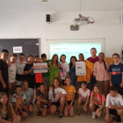 Los niños y niñas de 5º de Primaria de la escuela Sant Berant Calvó de Vila-seca.