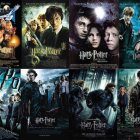 Imatge de les vuit pel·lícules de Harry Potter.