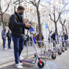 Imatge d'arxiu de la parada de patinets de l'avinguda Catalunya.