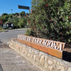 Imatge del cartell als Boscos de Tarragona.