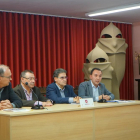 El secretari general d'Ara Catalunya, Dani Rubio, durant la presentació del llibre resum dels 10 anys d'Ara Reus.