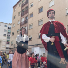 Los gigantes de Sant Pere i Sant Pau, Peret y Marieta, celebran este año su trigésimo aniversario