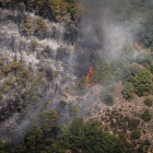 Imagen aérea del fuego de Peramola, en el Alt Urgell.