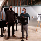 Daniel Recasens, concejal de Cultura y Política Lingüística del Ayuntamiento de Reus, y Lluís Capdevila, director artístico del Reus Jazz Cava, durante la presentación del segundo ciclo del certamen.