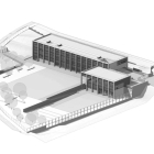 Imatge de la maqueta del nou institut de Roda de Berà.