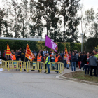 Protesta dels treballadors d'Idiada durant la vaga del 17 d'octubre del 2022.