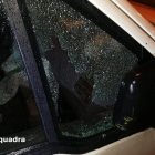 Imatge d'arxiu del vidre d'un cotxe trencat.