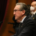 El conseller de Economía, Jaume Giró, durante un pleno del Parlament.