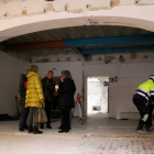 Visita de obras en el nuevo espacio de patología forense en Tortosa.