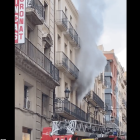 Arde un despacho de la calle Sant Agustí de Tarragona