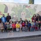 Imatge del nou mural a la façana de l'escola Saavedra de Tarragona.