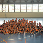 Uno de los grupos de niños participantes a las actividades de verano del Patronato de Deportes de Valls.