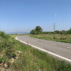 La carretera TV-2034 en el tramo entre Valls y Vilabella.