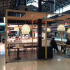 Imagen del Mercado Central de Reus ayer al mediodía, en torno a las 14.30 horas.
