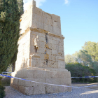 Imagen de la Torre de los Escipions, afectada por la caída de un rayo