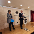 Imatge de les declaracions de l'alcalde de Reus, Carles Pellicer, i de la regidora Teresa Pallarés.