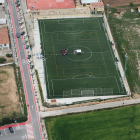 Fotografia general del camp de futbol de la Bisbal del Penedès.