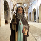 Imatge de Sant Antoni a l'església nova de l'Espluga.