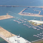 Imatge aèria del port de la Ràpita.