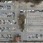 Imagen aérea del depósito municipal.