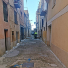 Imatge de l'inici de les obres al carrer Serafí Pitarra de Constantí.