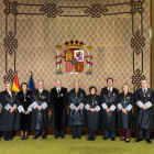 El nuevo pleno del Tribunal Constitucional, en una fotografía de archivo.