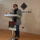 Presentación de los datos a cargo de la concejala Teresa Pallarès.