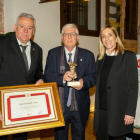 Rafael Castells con los presidentes de las cámaras.