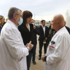 Imatge de Diana Morant, ministra de Ciència i Innovación, en la visita a l'Hospital Sant Joan de Reus.