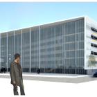 Imatge virtual de la construcció del nou Fòrum de la Justícia de Tarragona.