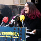 La concejala de Medio Ambiente de Tarragona Eva Miguel durante la rueda de prensa.