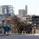 Estat en el qual va quedar la planta d'IQOXE afectada per l'explosió del 14 de gener.