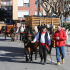 Los Tres Tombs de Vila-seca en un tramo del recorrido.