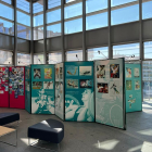 Imatge de l'exposició sobre dones esportistes a la Fira Centre Comercial de Reus.