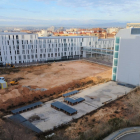 Vista de la zona d'obres del Campus Catalunya de la URV.