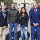 Víctor Noguera, entre Carlos Carrizosa i Lorena de la Fuente.