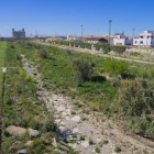 Imatge de la llera del riu Francolí en el seu pas per la ciutat de Tarragona.