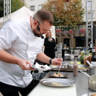 El cocinero vallense, Andreu Guasch, participando en la anterior jornada.