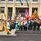 Imatge dels funcionaris judicials concentrats a Tarragona.