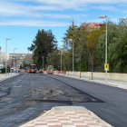 Imatge de les actuacions d'asfaltat de carrers a Salou.