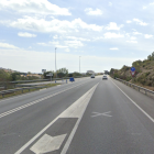 Incorporación desde la C-32 a la C-31 en Sitges, punto kilométrico donde se produjo el accidente mortal entre un turismo y una motocicleta.