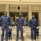 iVnyet, Gora y Black son los tres miembros de la nueva unidad canina de la Policía Local de Amposta.