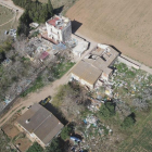 Imagen aérea de la finca investigada en Torredembarra.