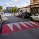 Imatge d'arxiu d'un reductor de velocitat al carrer Vint-i-dos de Bonavista.