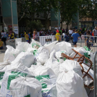 La recogida de residuos en Reus se ha realizado en el marco de la iniciativa 'Let's Clean Up Europe'.