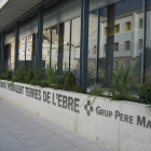 Exterior del Centro de Salud Mental de Adultos Pere Mata de Amposta, donde se produjo el incendio.